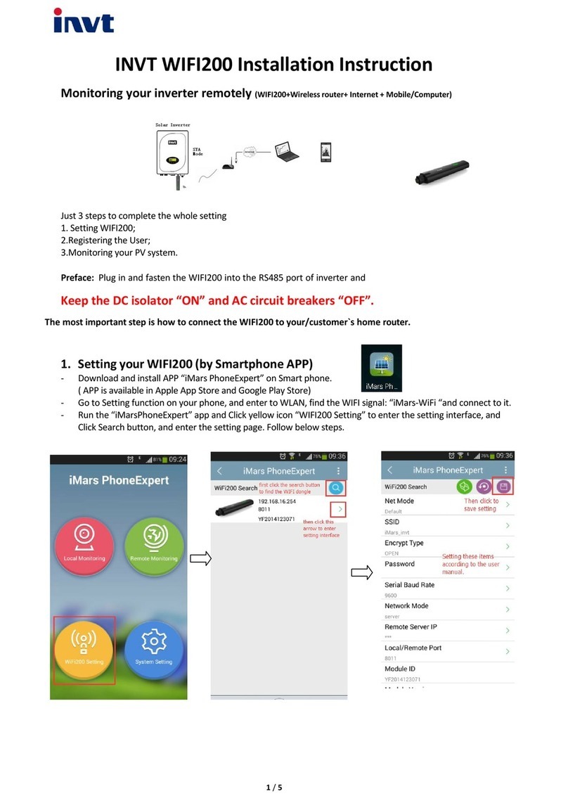 INVT WIFI200 User manual