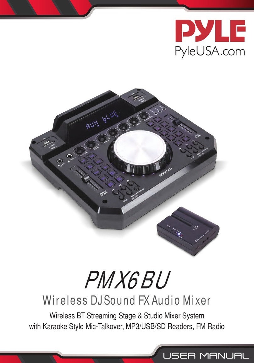 Pyle PMX6BU user manual