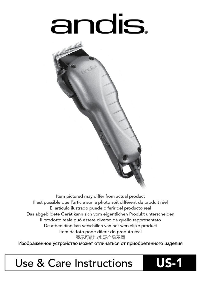 Andis US-1 Quick reference guide