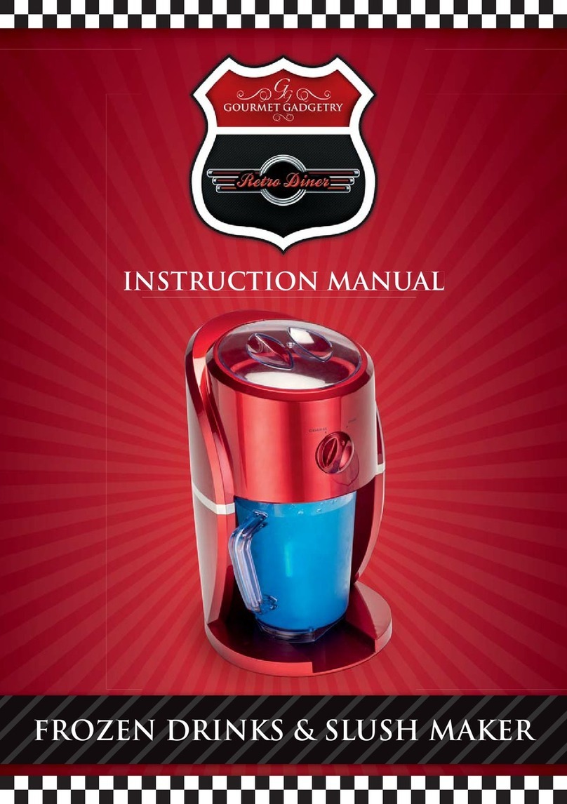 Gourmet Gadgetry Retro Diner Series User manual Gourmet Gadgetry Retro Diner Series User manual