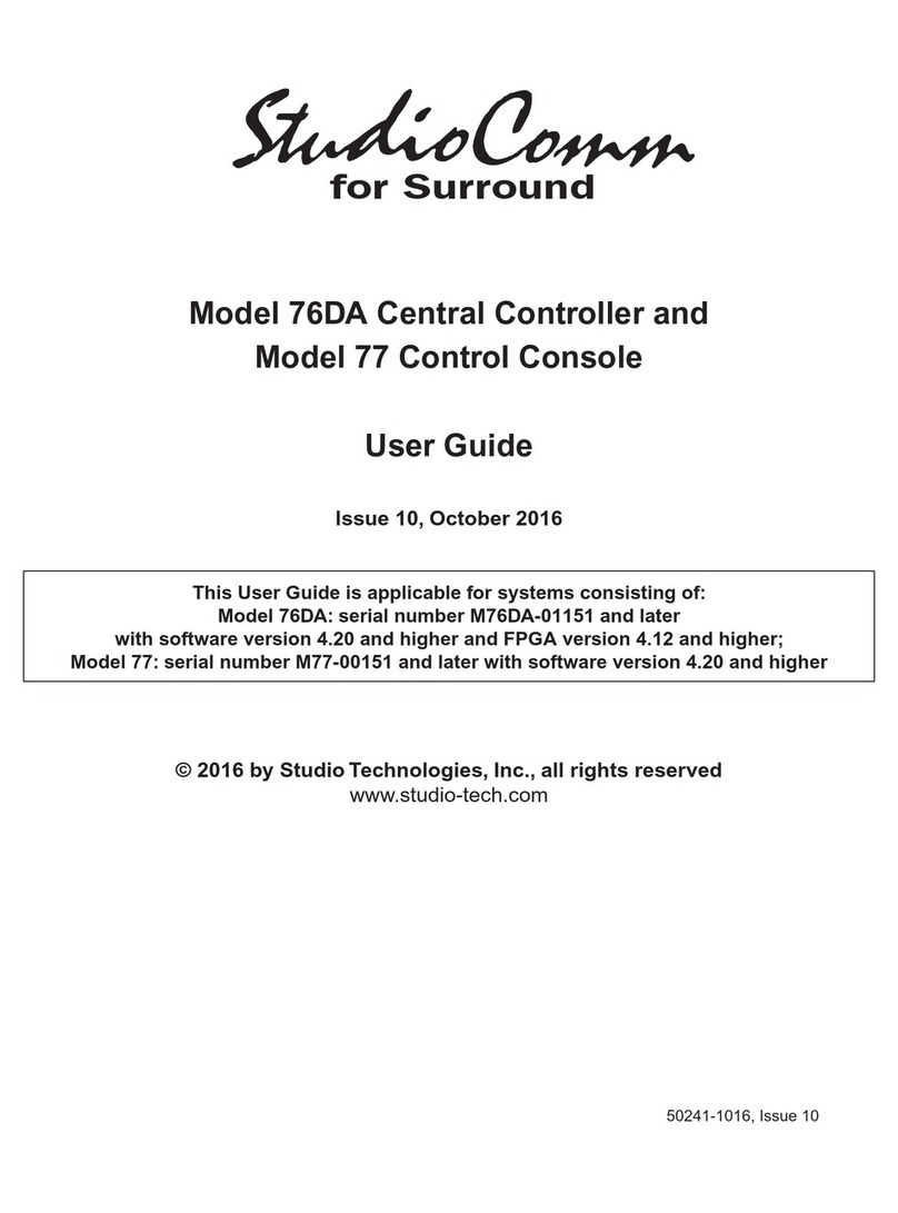 StudioComm 76DA user guide
