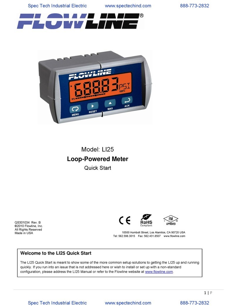 FlowLine LI25 Series quick start