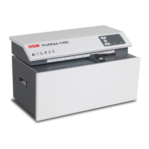 HSM ProfiPack C400 operating instructions