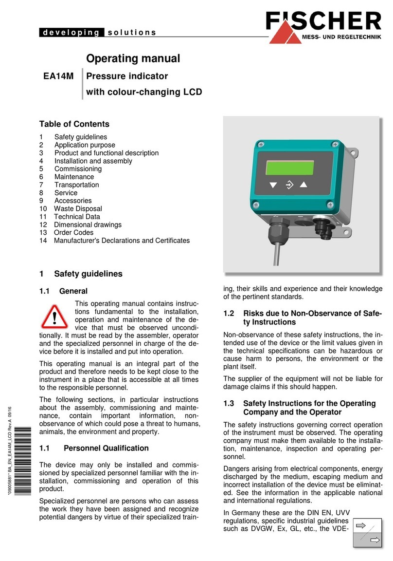 FISCHER EA14M User manual