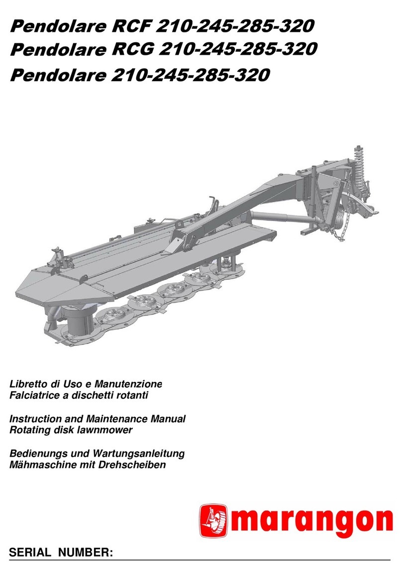 marangon Pendolare RCF 210 Instruction and maintenance manual