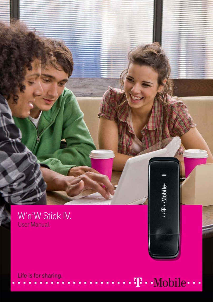 T-Mobile W'n'W Stick IV user manual