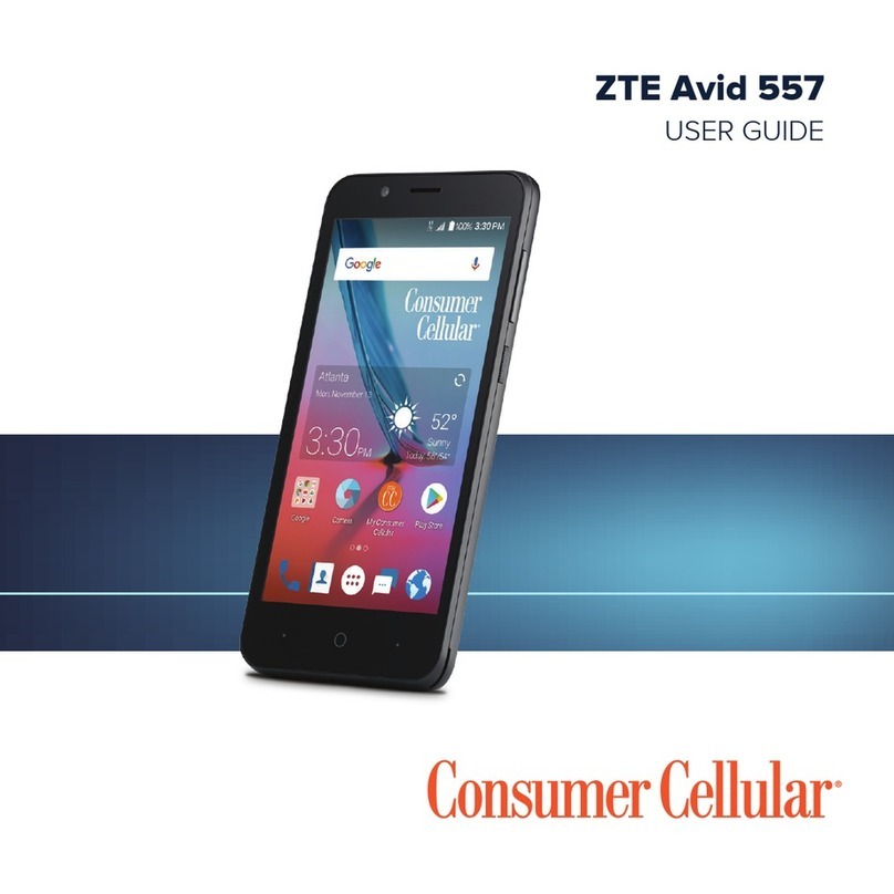 Consumer Cellular ZTE Avid 557 User manual Consumer Cellular ZTE Avid 557 User manual