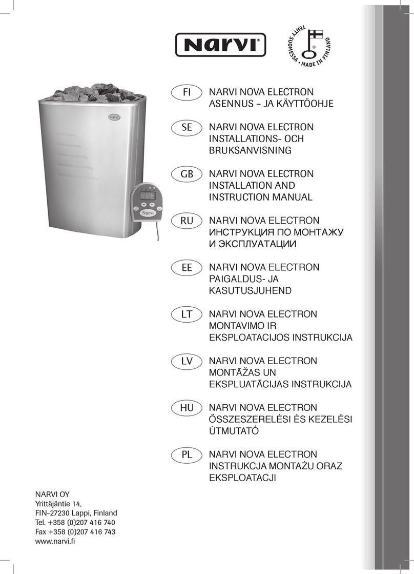NARVI NOVA ELECTRON Series Installation and instruction manual