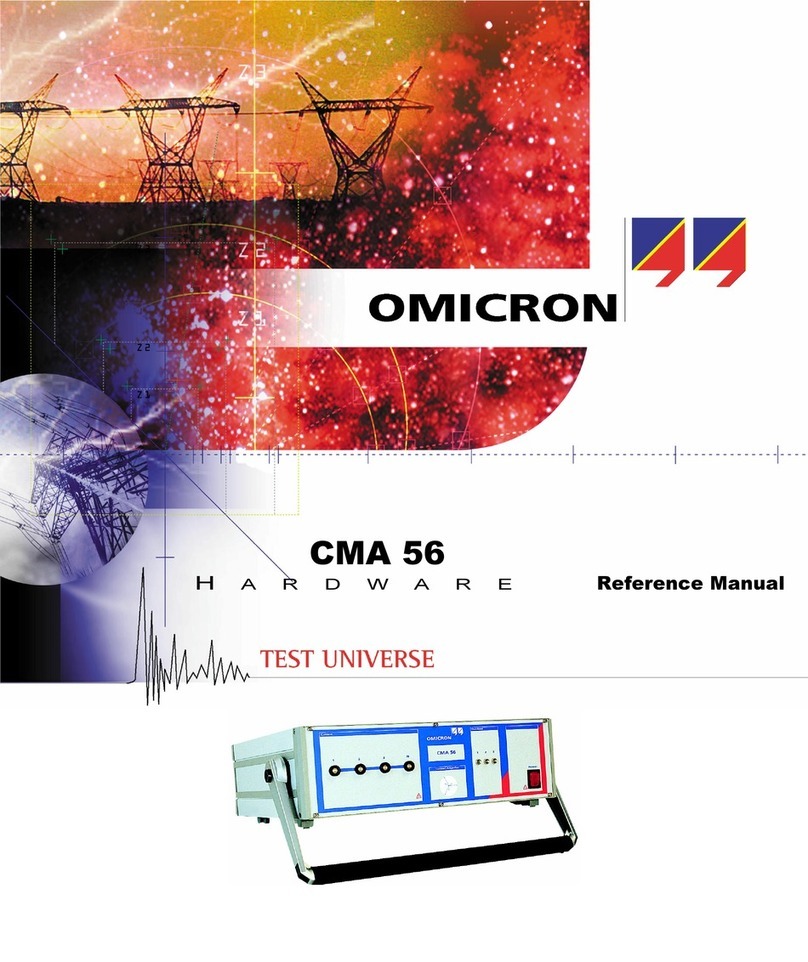 Omicron CMA 56 Reference manual