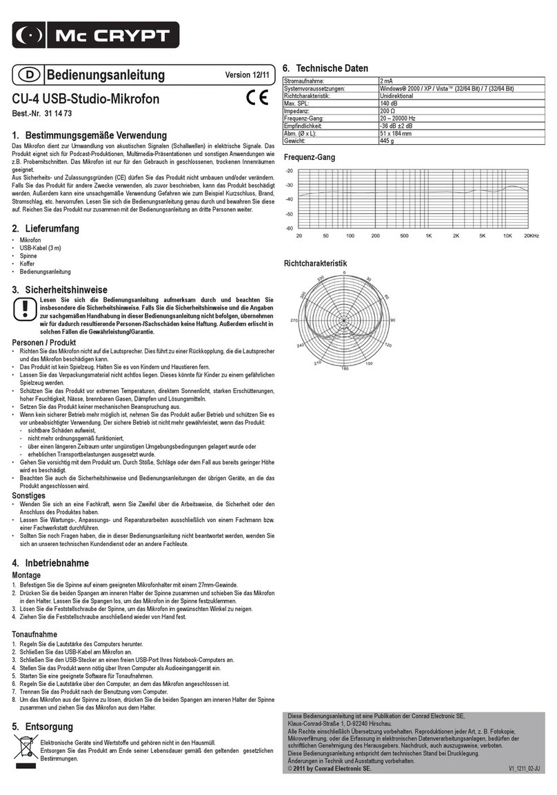 MC Crypt CU-4 User manual