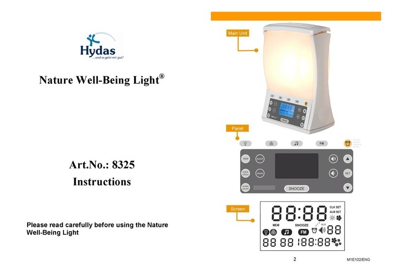 Hydas Nature Well-Being Light instructions