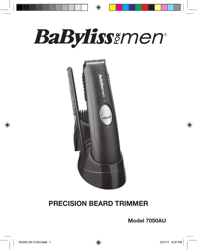 BaByliss for MEN 7050AU User manual BaByliss for MEN 7050AU User manual