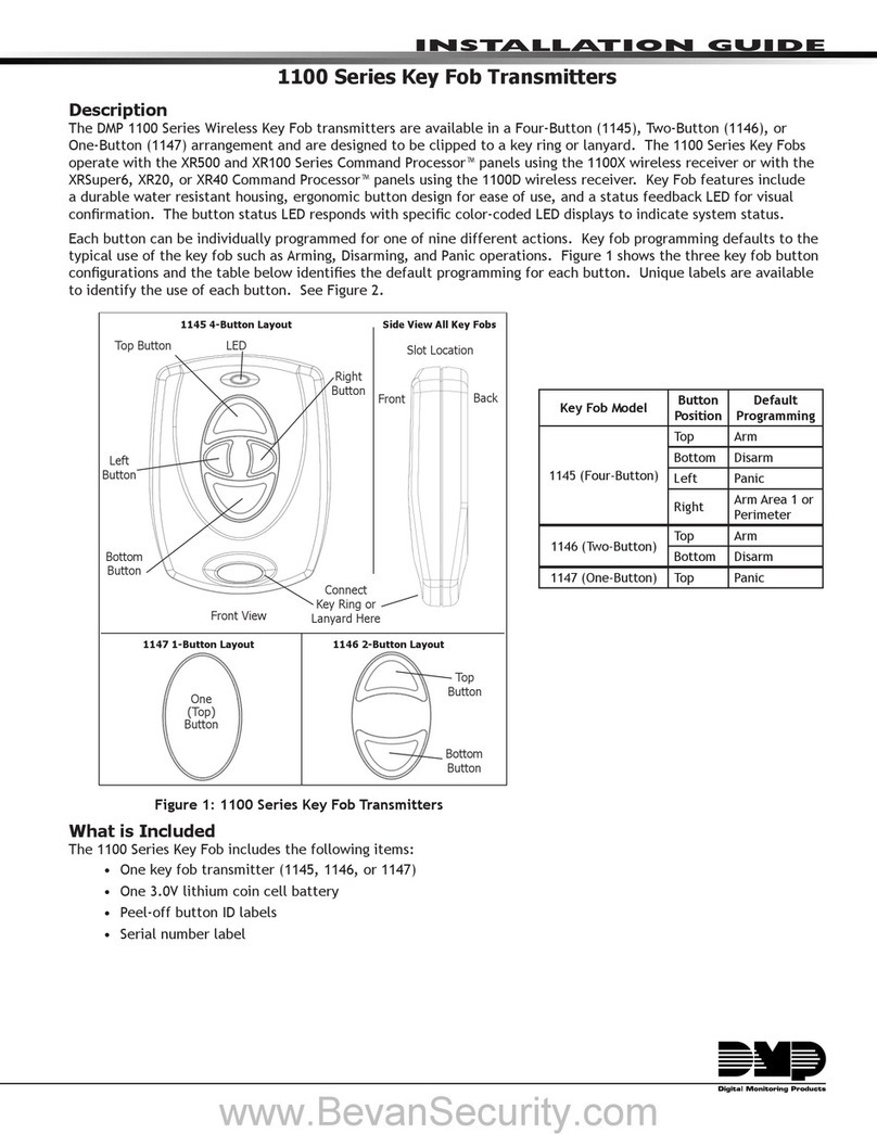 DMP Electronics 1100 Series installation guide