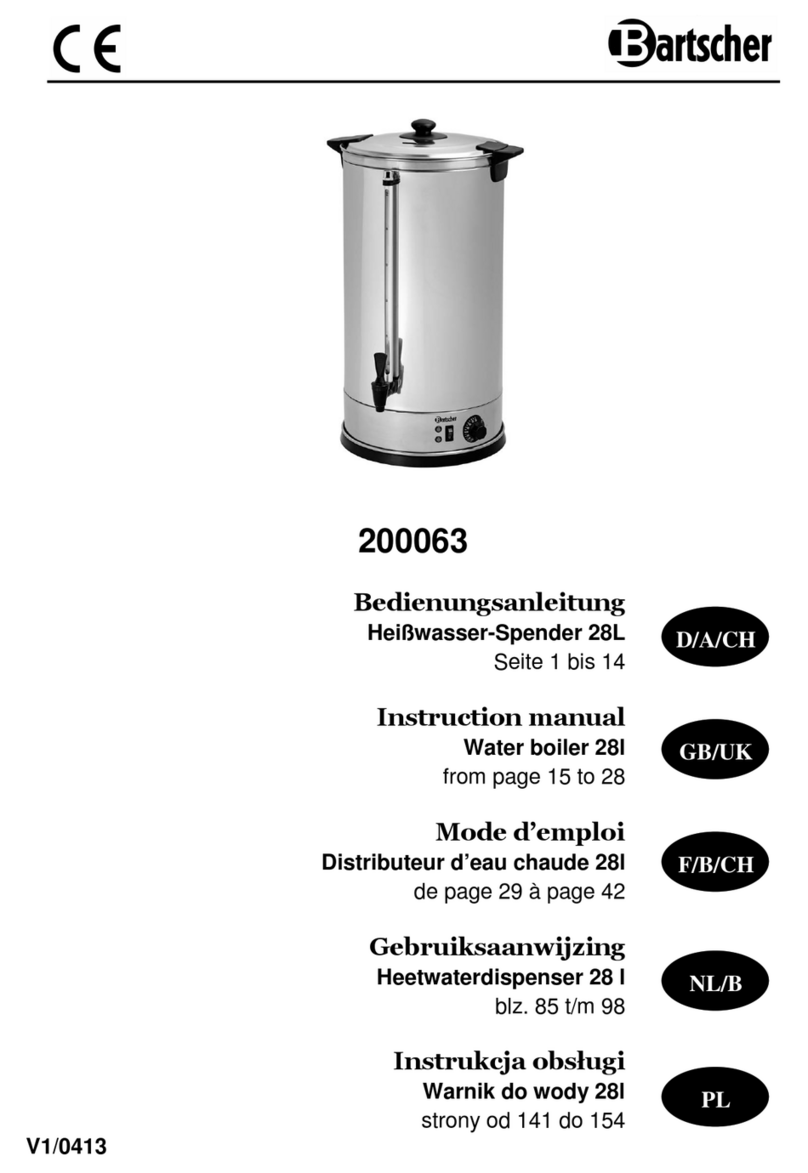 Bartscher 200063 instruction manual