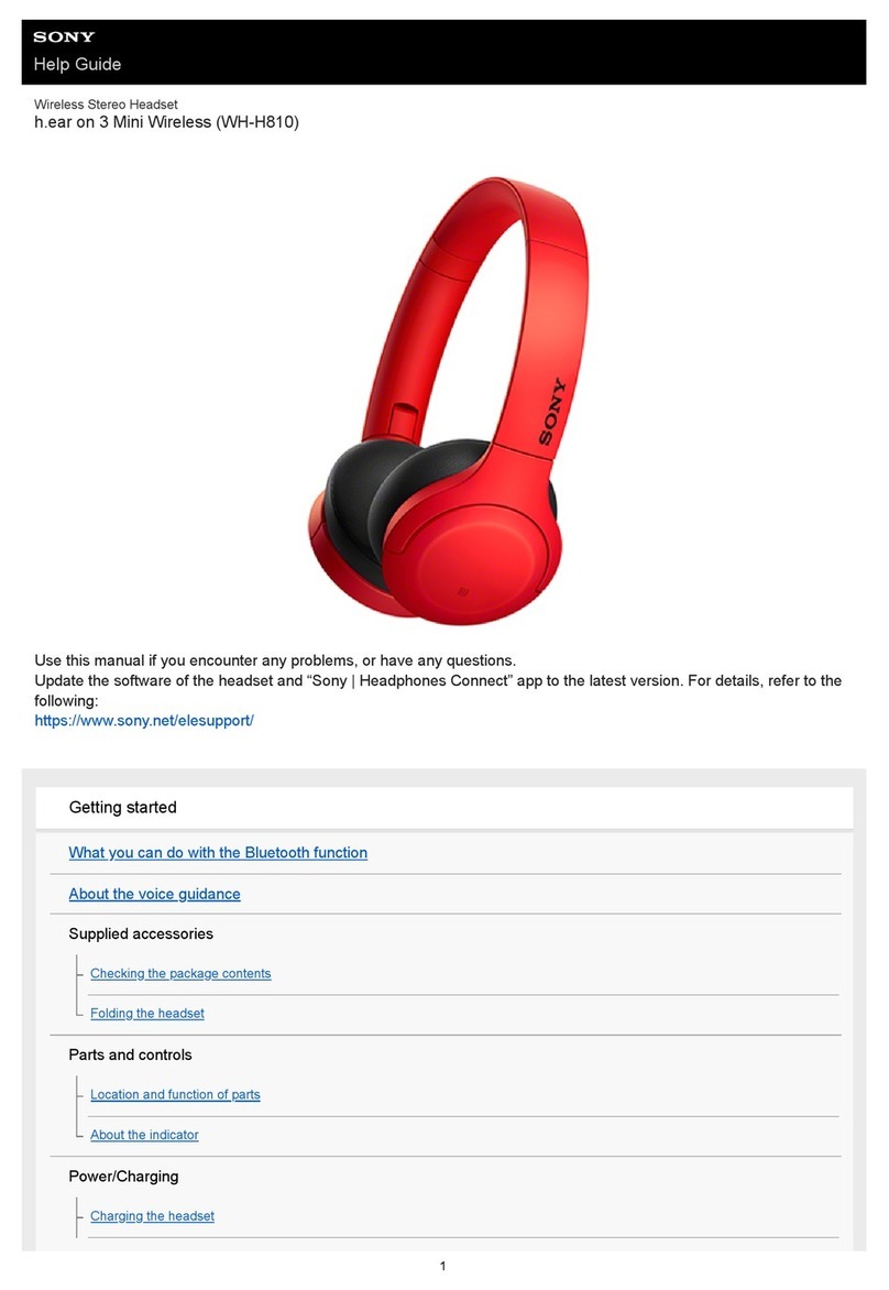 Sony h.ear on 3 Mini Wireless Reference guide