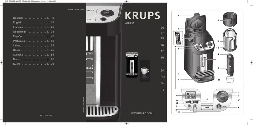 Krups ARUBA User manual