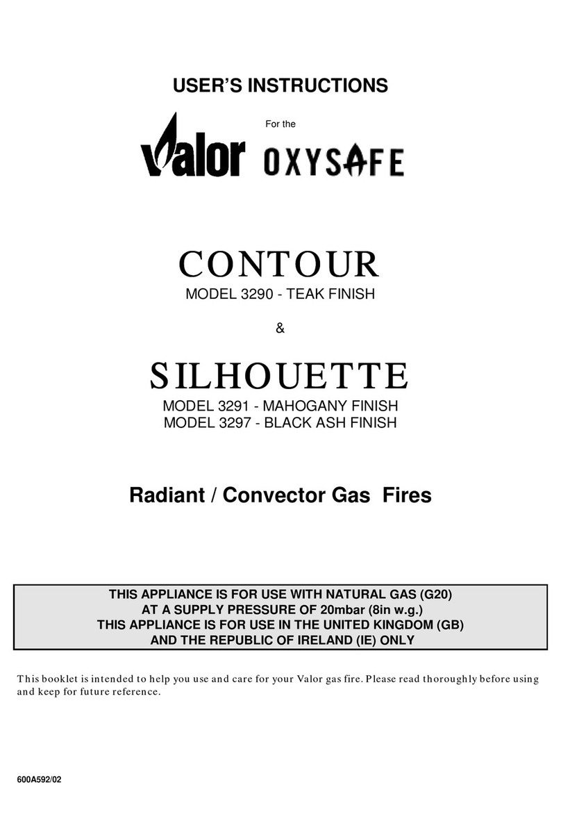 Valor OXYSAFE CONTOUR 3290 User instructions