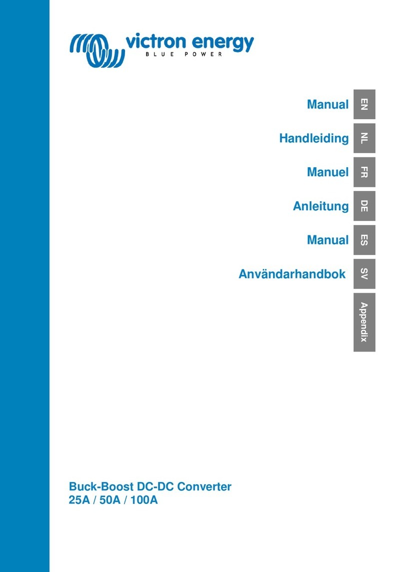 Victron energy 25A Buck-Boost DC-DC converter manual