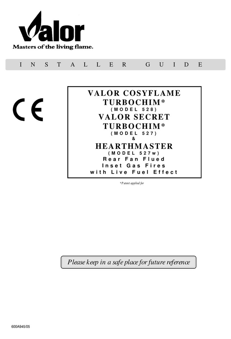 Valor COSYFLAME TURBOCHIM 528 Installer's guide