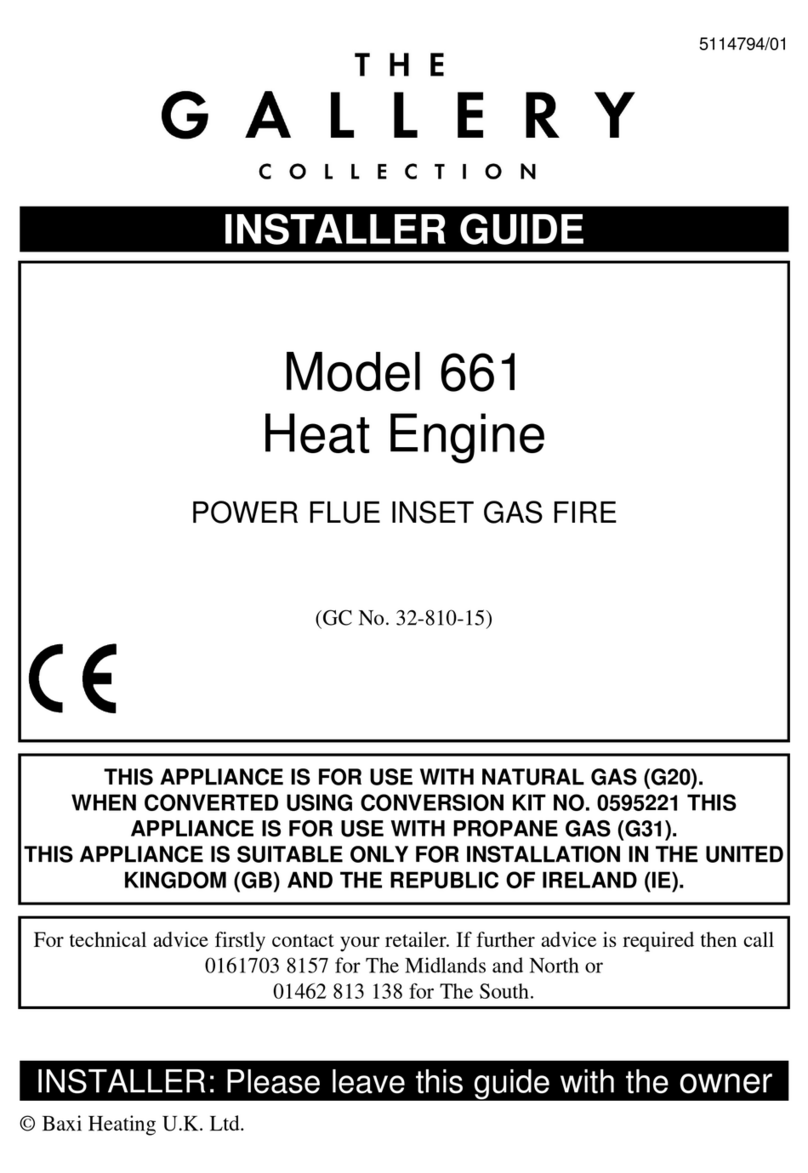 Baxi Gallery Series Installer's guide Baxi Gallery Series Installer's guide