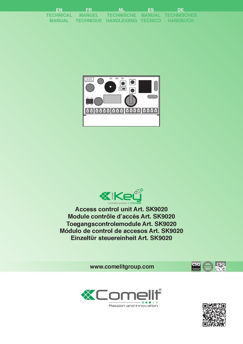 Comelit SK9020 Technical manual