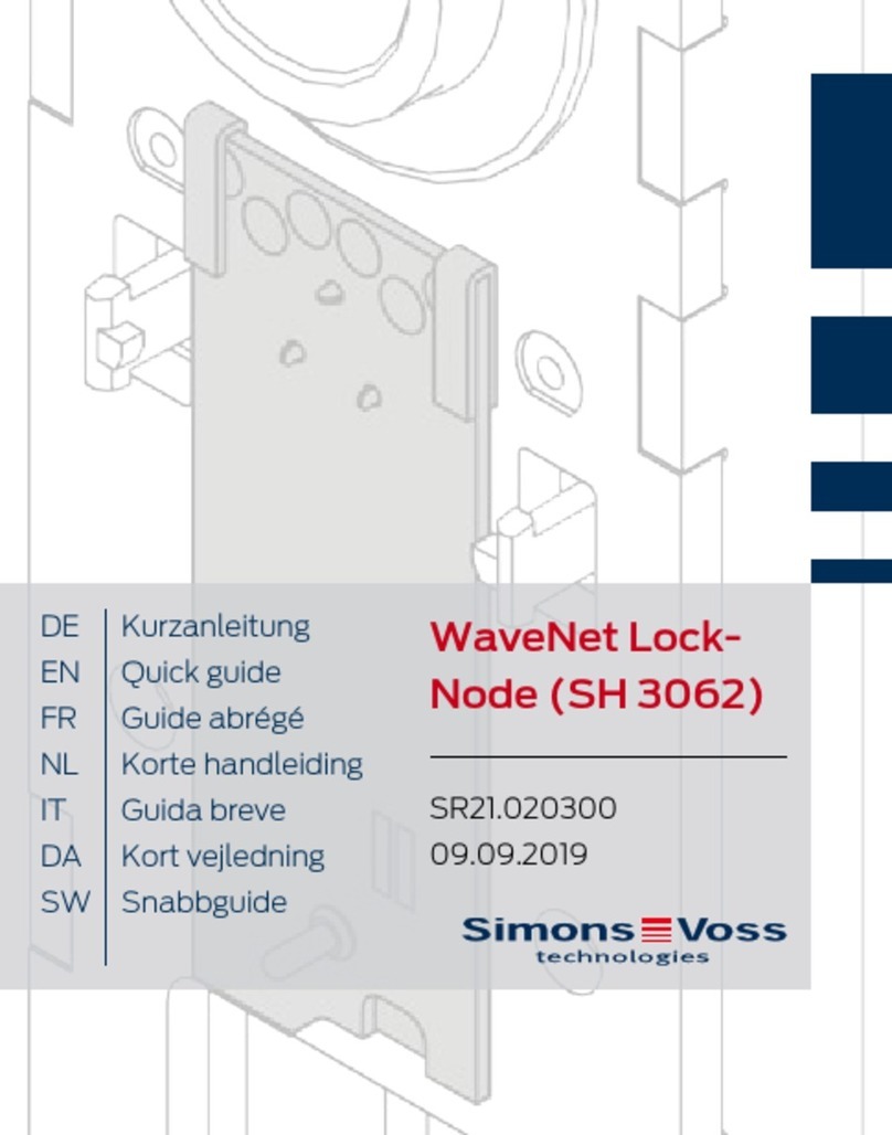 Simons Voss Technologies WaveNet Lock-Node SH 3062 quick guide