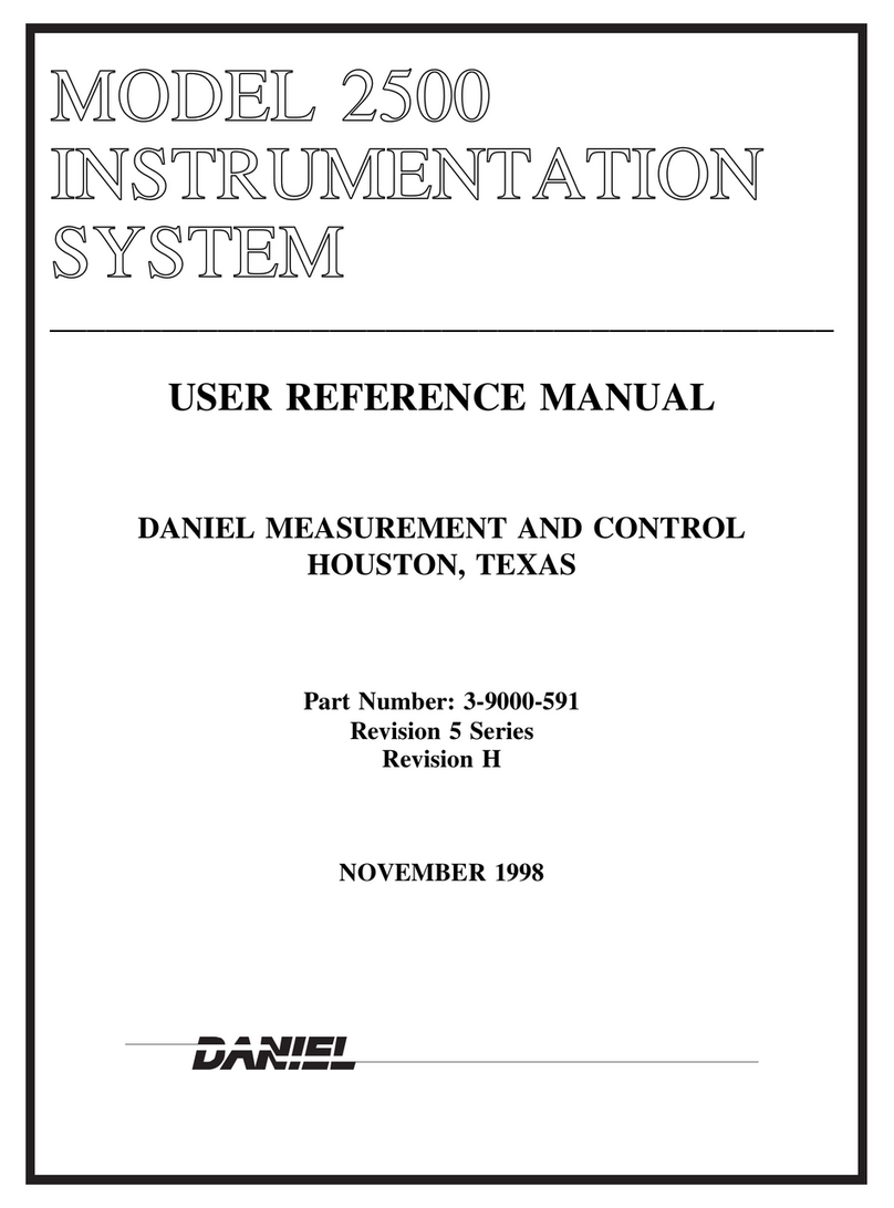 DANIEL 2500 User's reference manual
