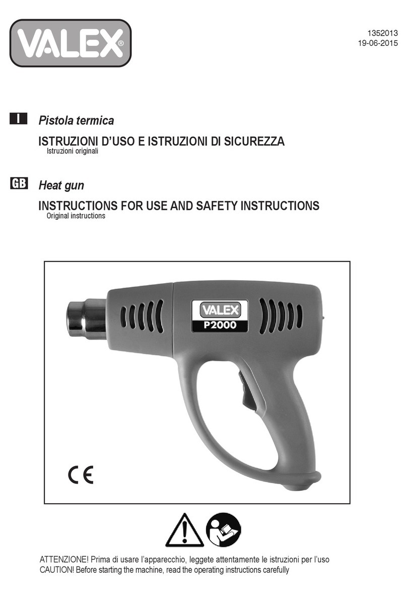 Valex P2000 Instructions for use and Safety Instructions