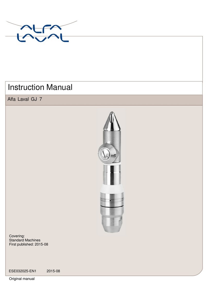 Alfalaval GJ 7 User manual