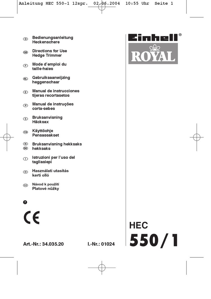 Einhell Royal HEC 550/1 Directions for use