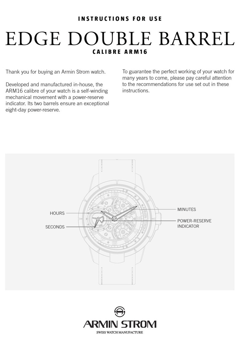 Armin Strom Edge Double Barrel Instructions for use Armin Strom Edge Double Barrel Instructions for use