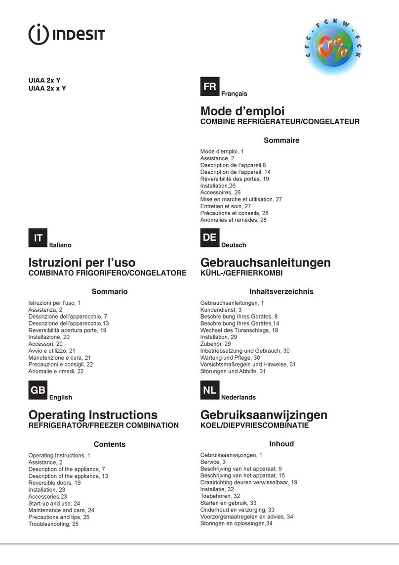 Indesit UIAA 2 Y Series User manual