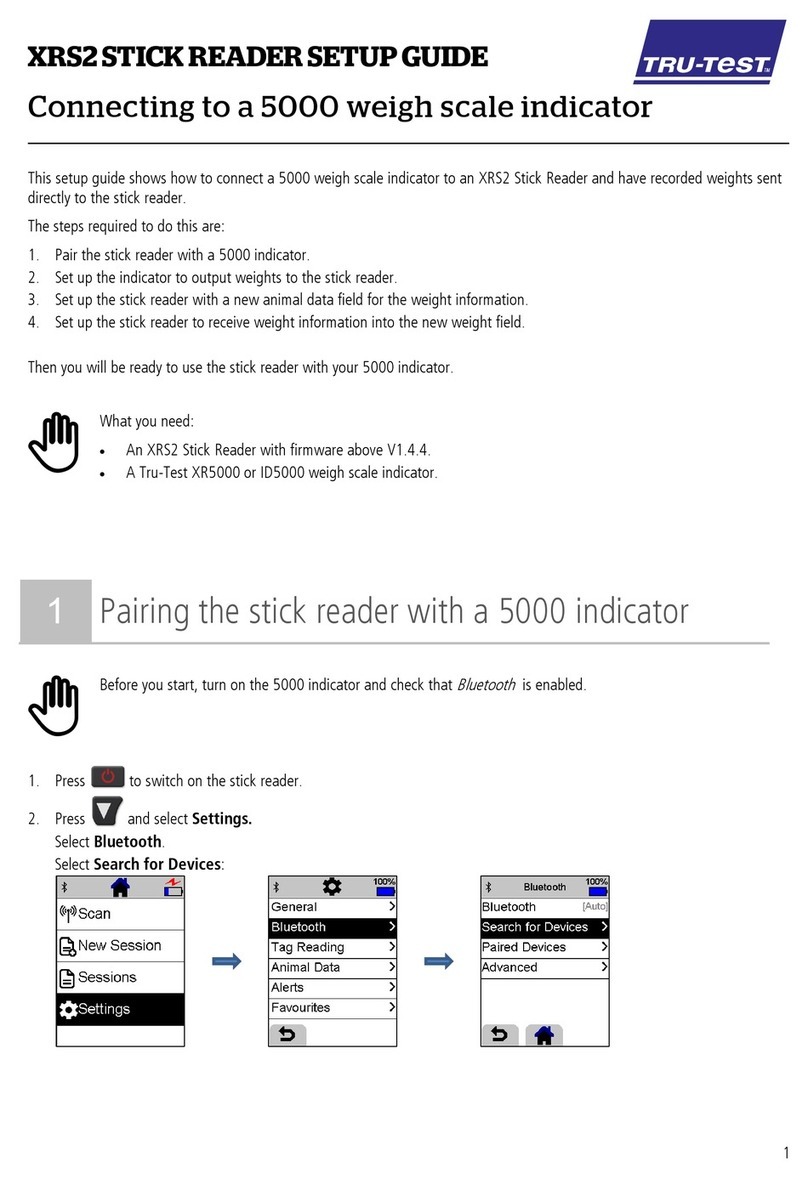 Tru-Test XRS2 Stick Reader Setup guide