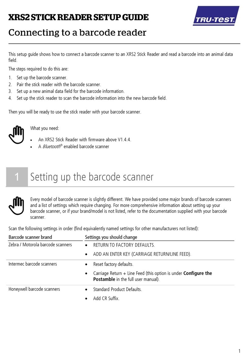 Tru-Test XRS2 Stick Reader User manual