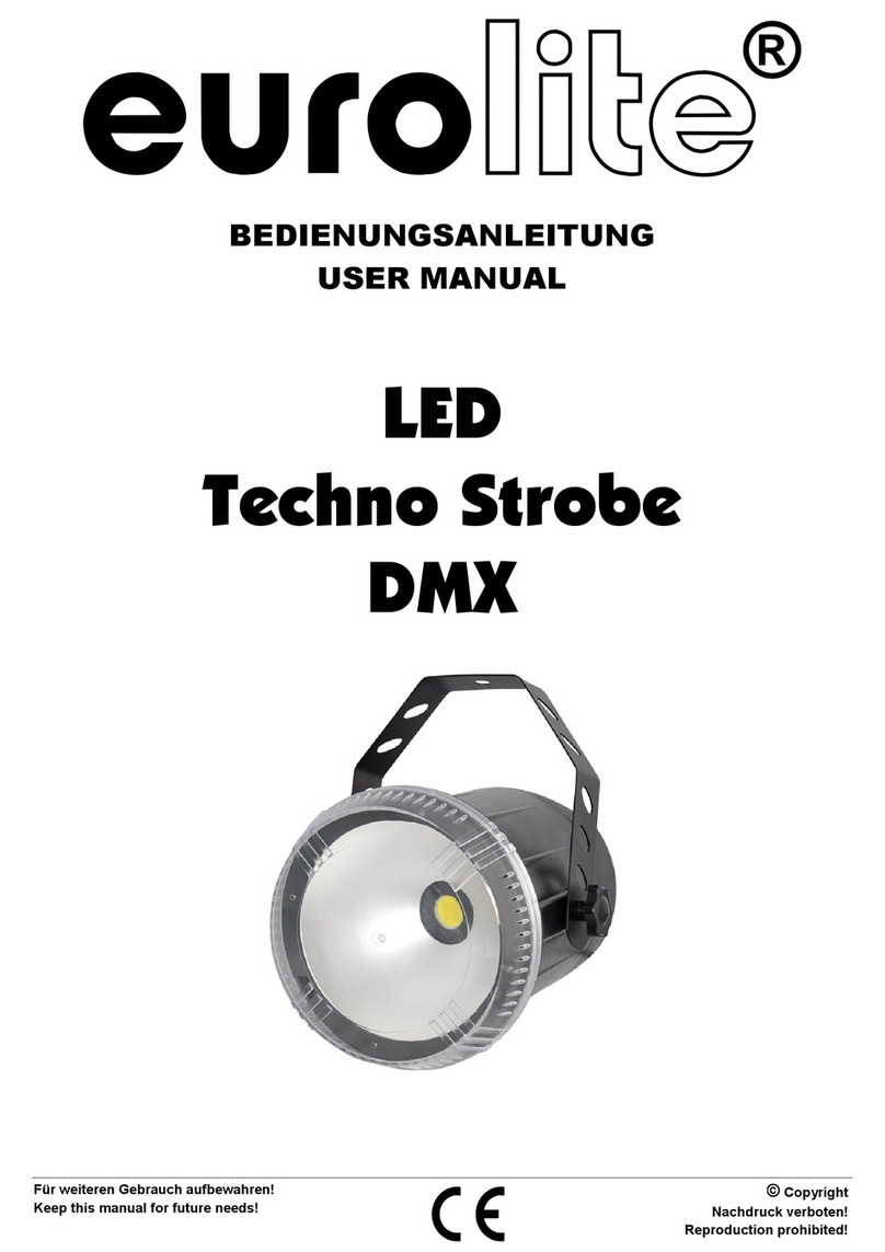 euroline LED Techno Strobe DMX user manual