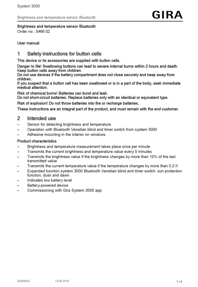 Gira 5466 02 User manual