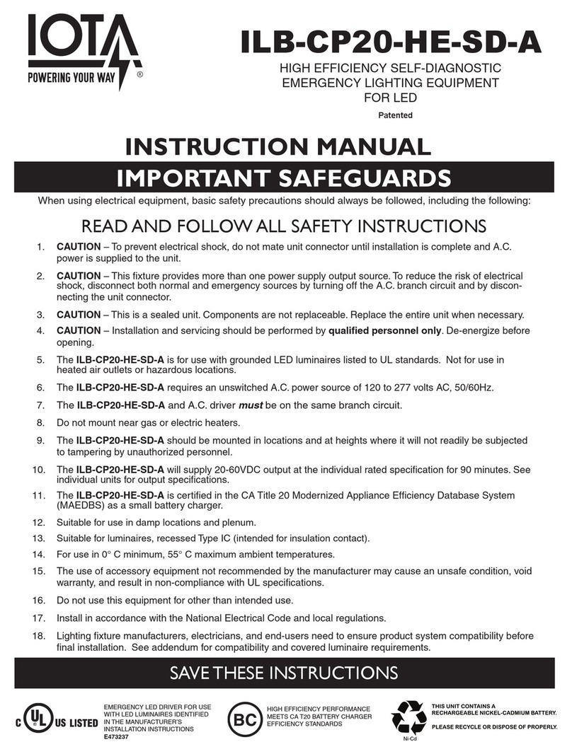 IOTA ILB-CP20-HE-SD-A instruction manual