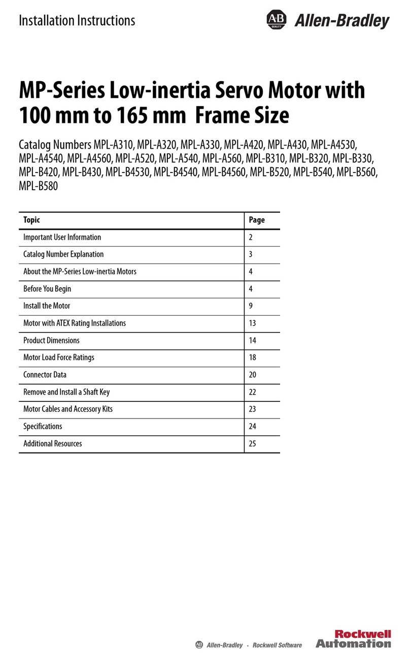 Allen-Bradley MPL-A310 User manual