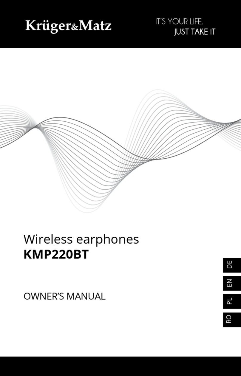 Kruger&Matz KMP220BT owner's manual
