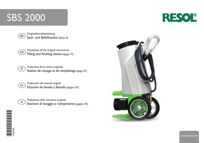Resol SBS 2000 Translation of the original instructions