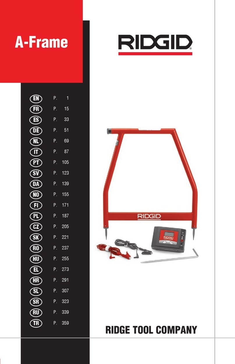 RIDGID A-Frame Operator's manual