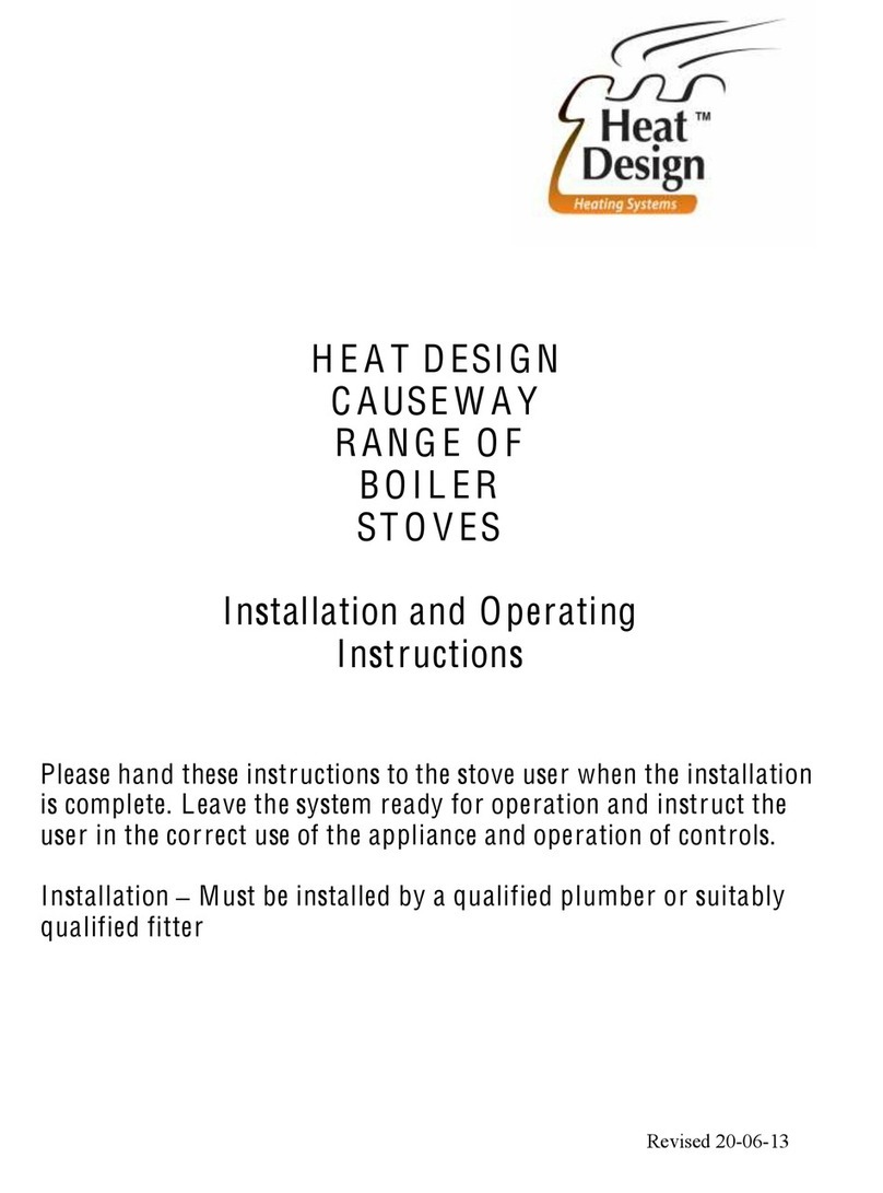 Heat Design Causeway Series Installation and operating instructions