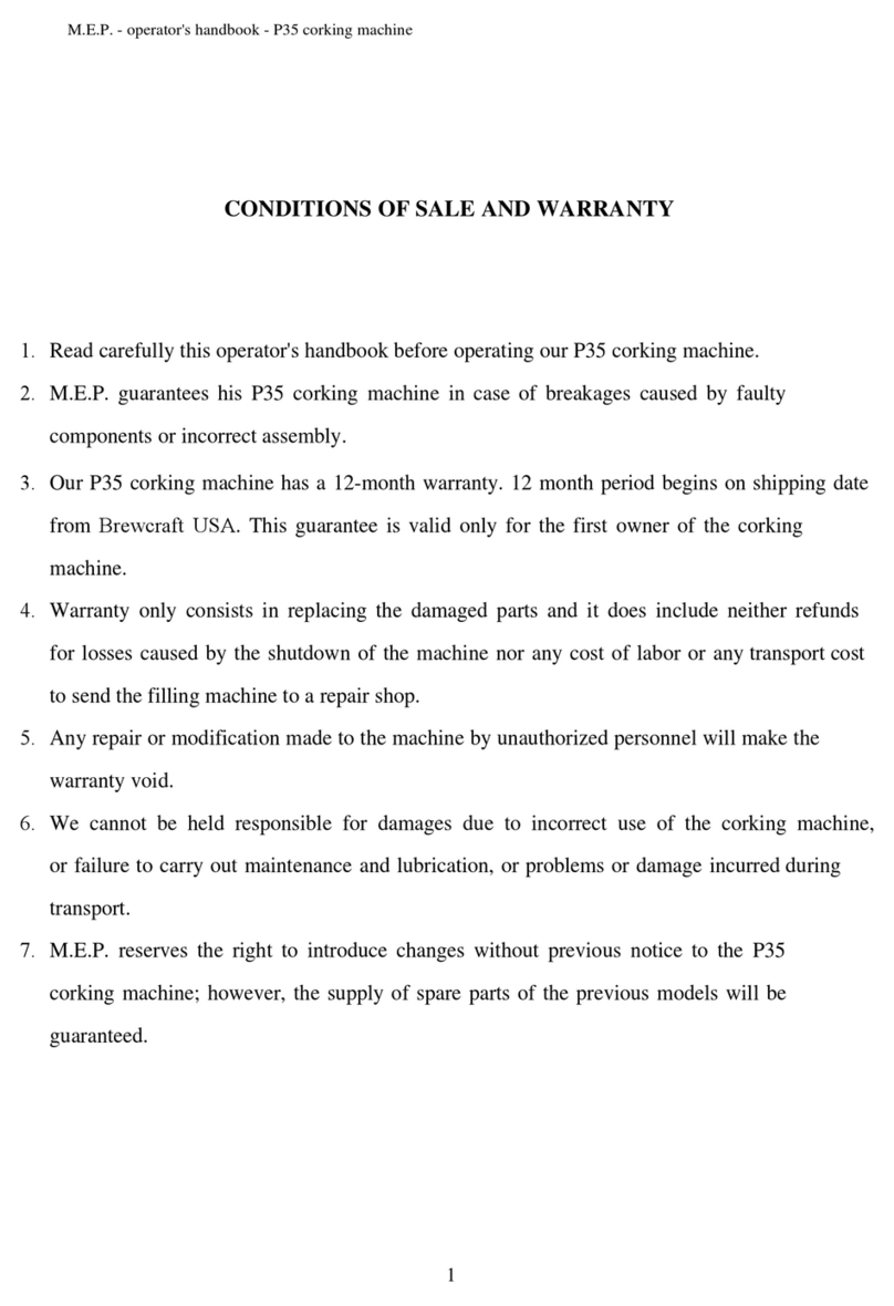 MEP P35 Operator's handbook