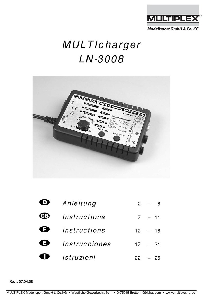 Multiplex MULTIcharger LN-3008 EQU instructions