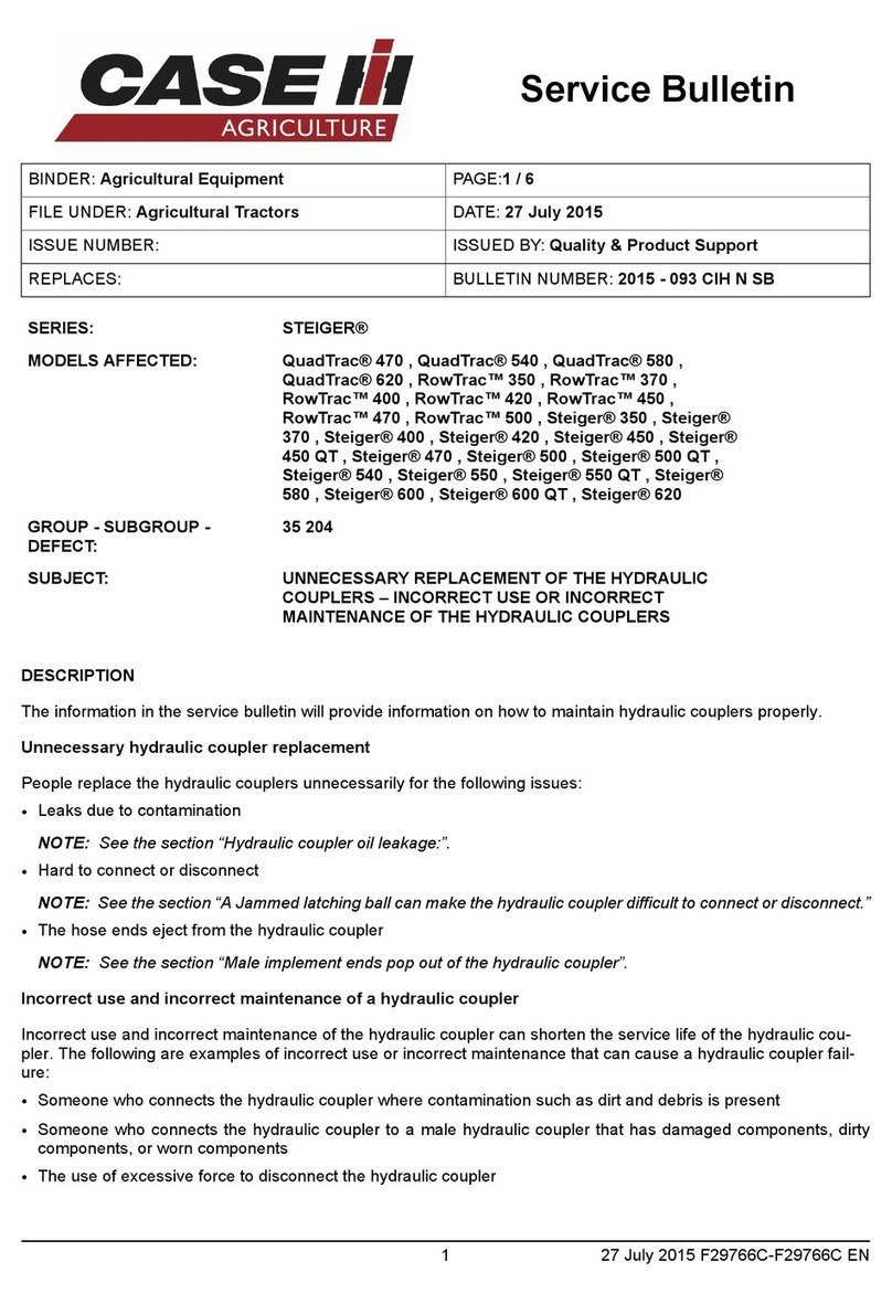 Case HI STEIGER Series Service bulletin