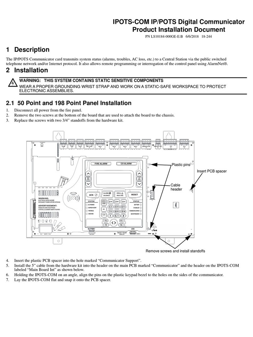 Honeywell Fire-Lite IPOTS-COM Technical manual Honeywell Fire-Lite IPOTS-COM Technical manual