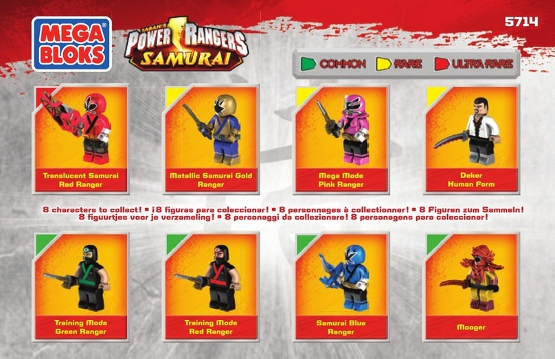 Mega Bloks Power Rangers Samurai Series User manual