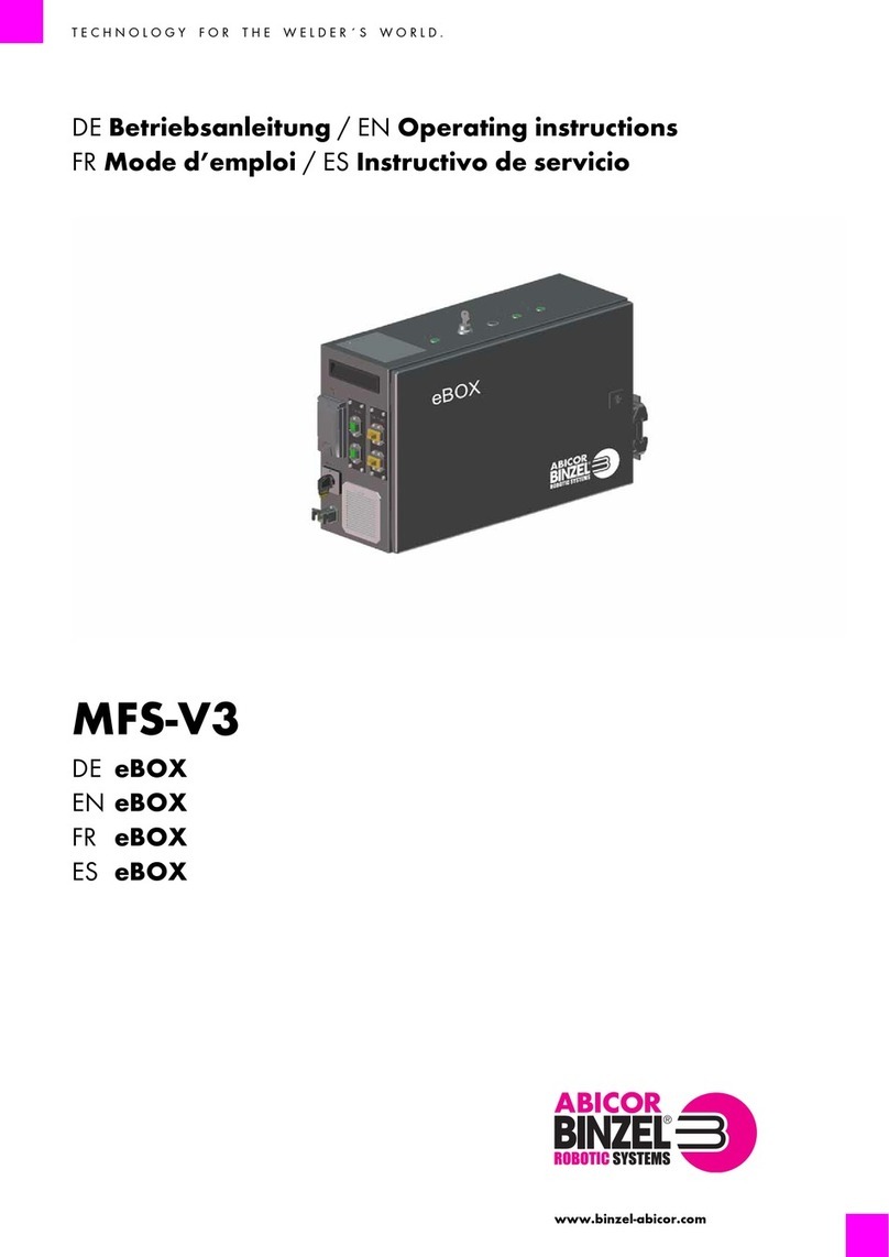 Abicor Binzel eBOX MFS-V3 operating instructions