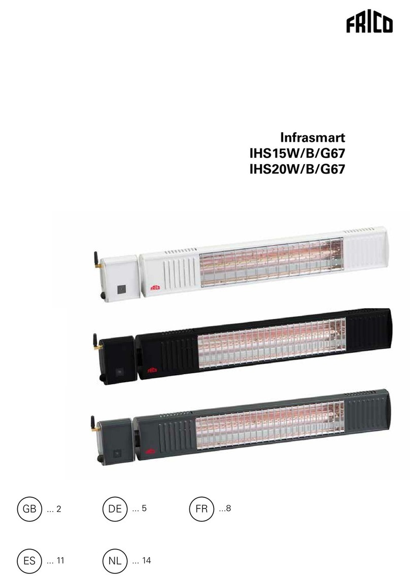 Frico Infrasmart IHS15W67 User manual