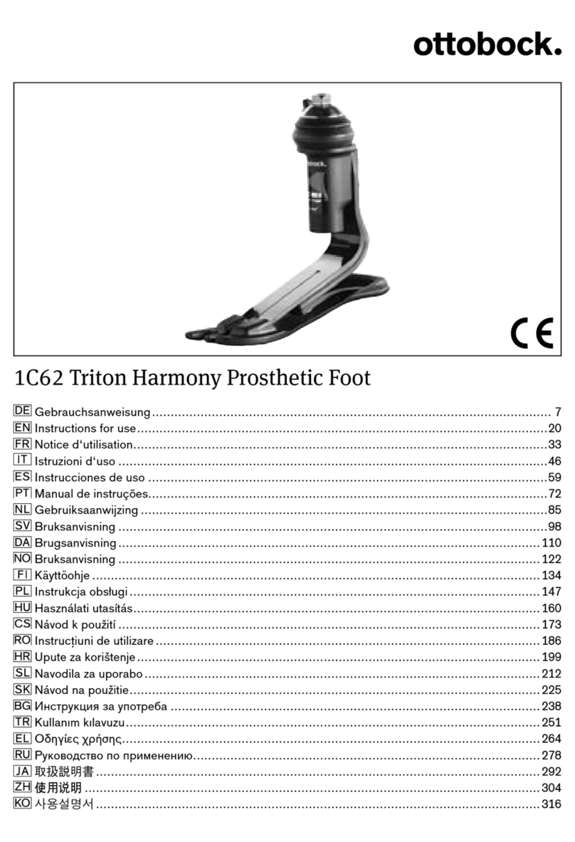 Otto Bock 1C62 Triton Harmony Instructions for use Otto Bock 1C62 Triton Harmony Instructions for use